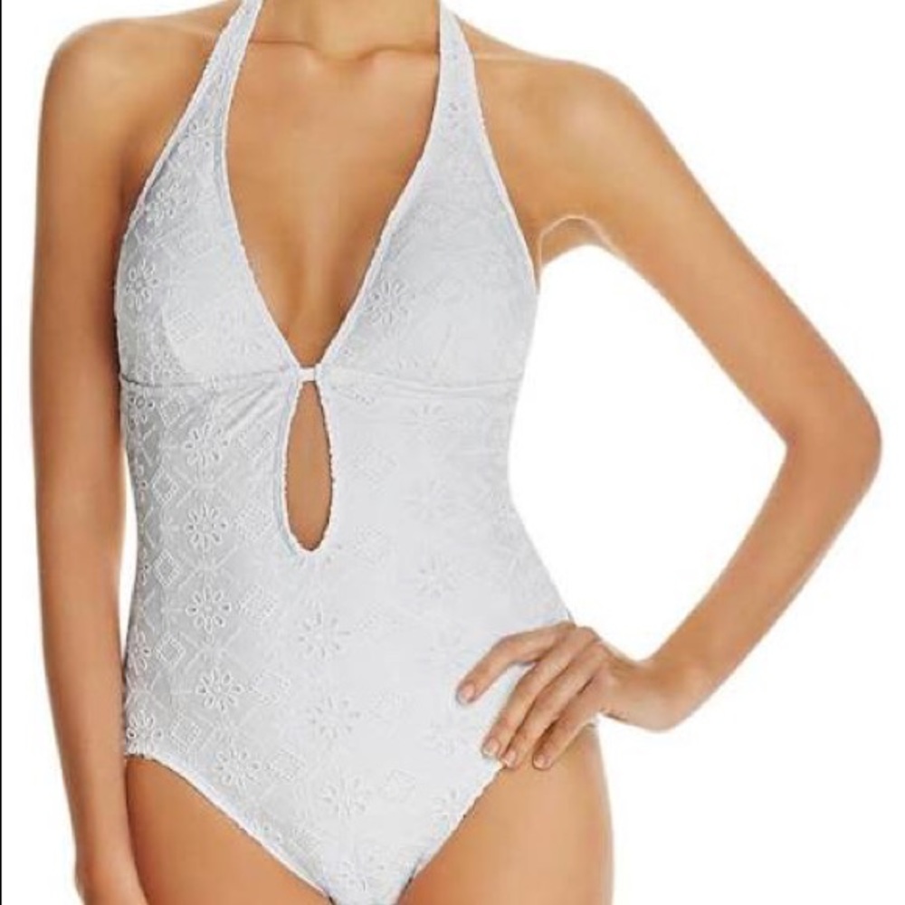 Kate Spade white eyelet bathing suit